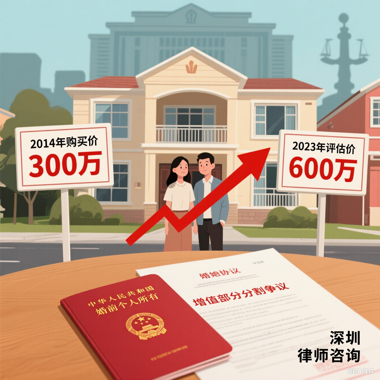 深圳律师咨询：婚前房产婚后增值部分属个人财产吗？—— 深圳离婚法律咨询